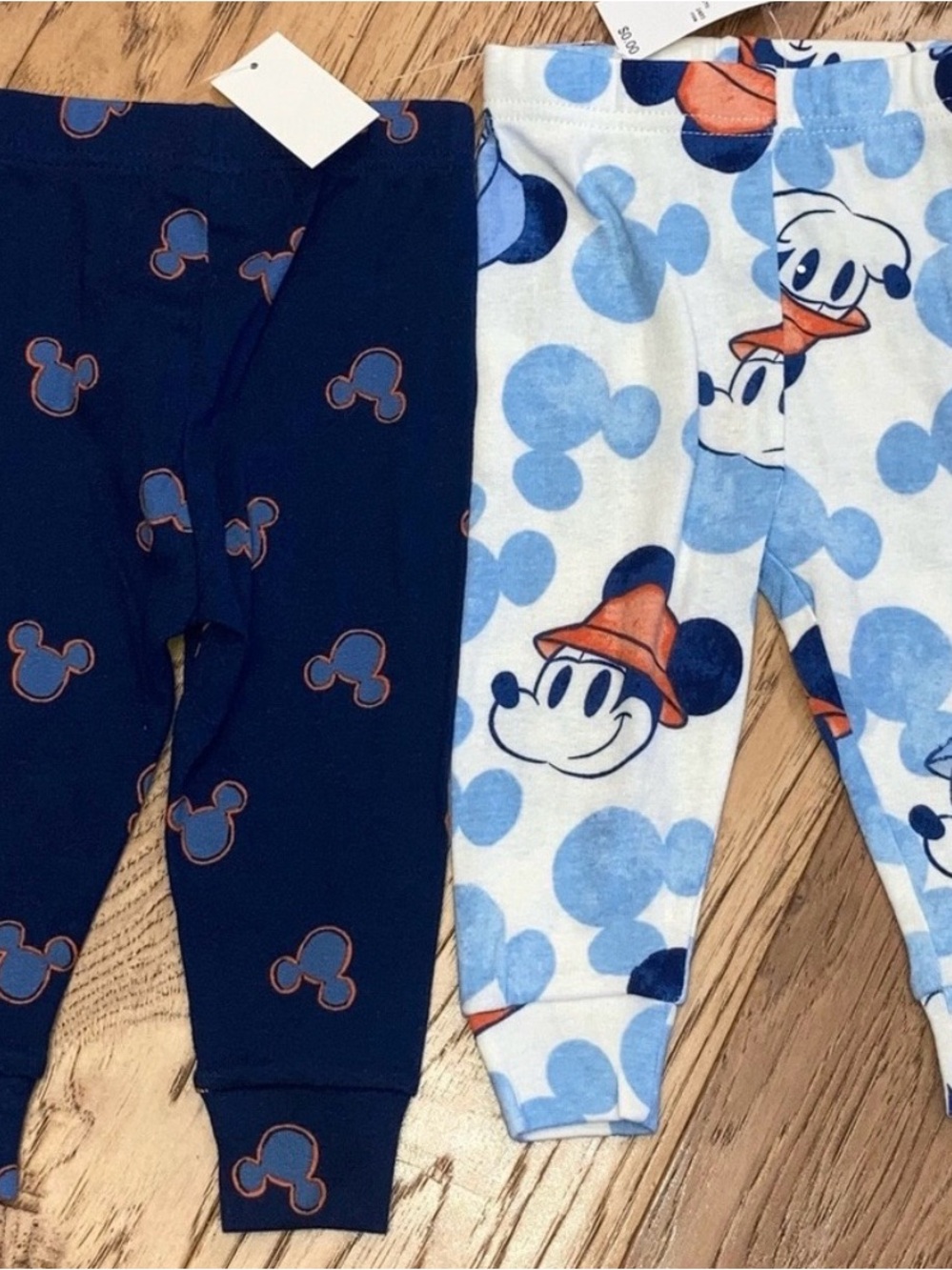 Disney Mickey Mouse Boys Sleepwear Pants set of 2 Size 12 Months new